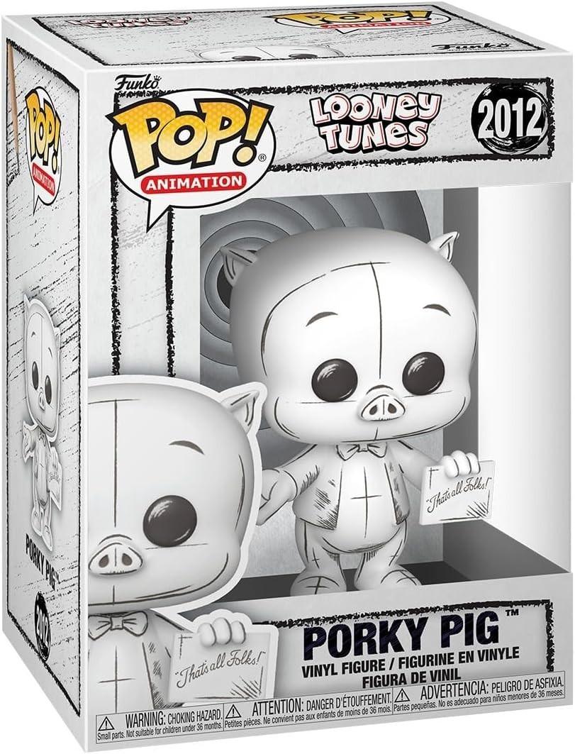 Funko Pop! Animation Looney Tunes Porky Pig (Sketched Deco) Vinyl Figure #2012
