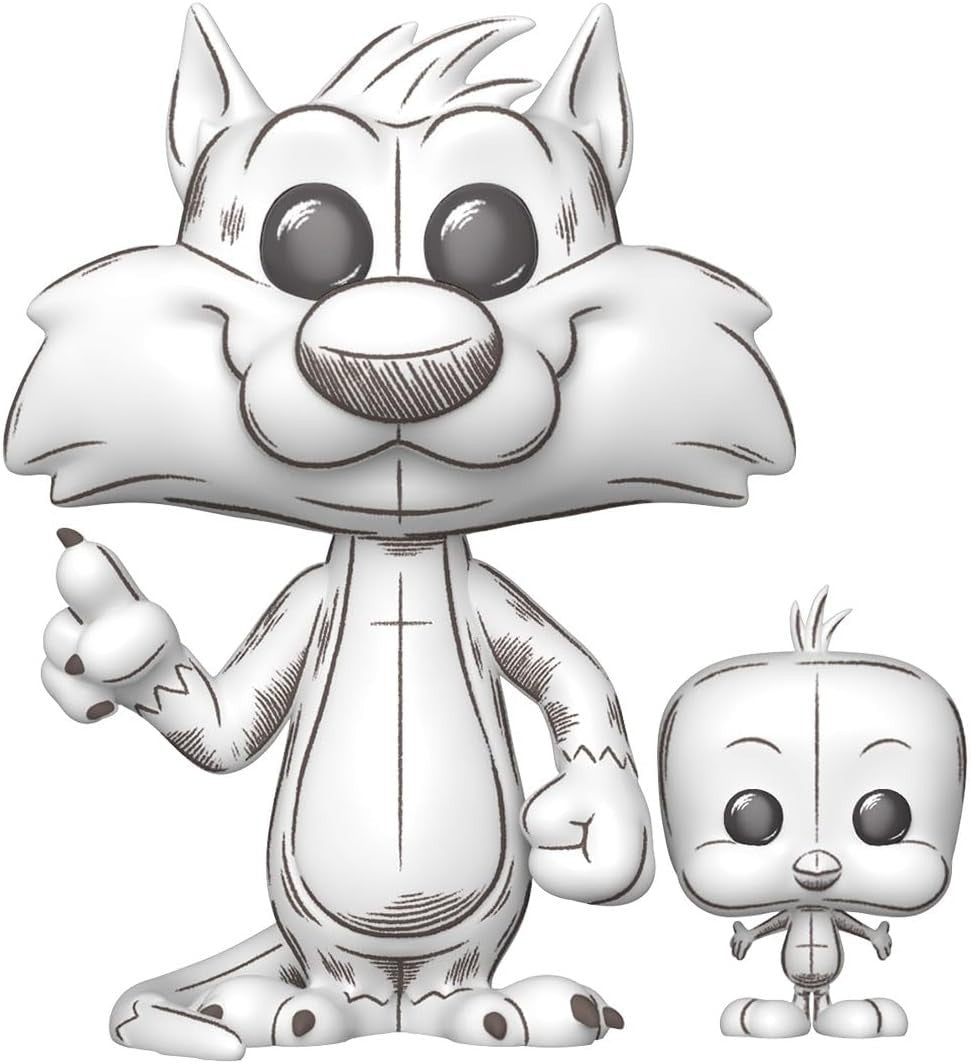 Funko Pop! & Buddy Looney Tunes Sylvester & Tweety (Sketched Deco) Vinyl #2013