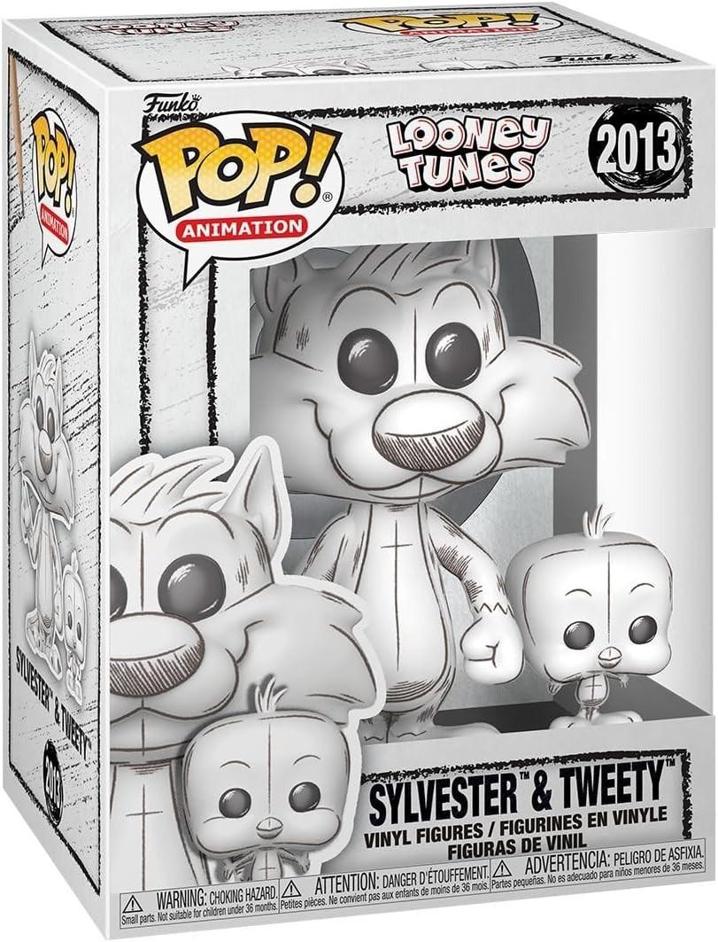 Funko Pop! & Buddy Looney Tunes Sylvester & Tweety (Sketched Deco) Vinyl #2013