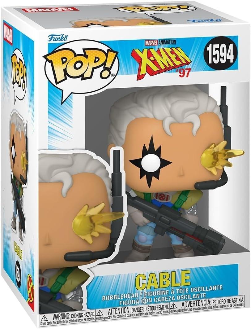Funko Pop! Marvel Cable (X-Men '97) Vinyl Figure #1594 with Funko Protector