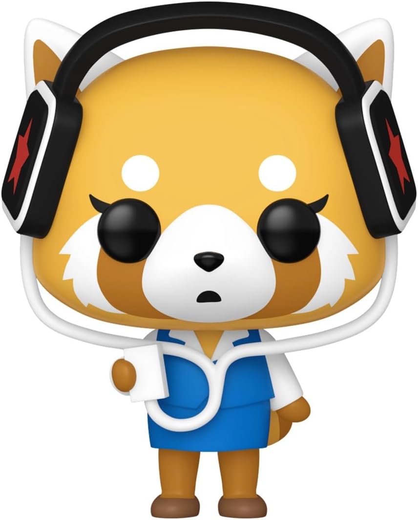 Sanrio Aggretsuko with Headphones Funko Pop! Vinyl Figure #97 with Funko Protector