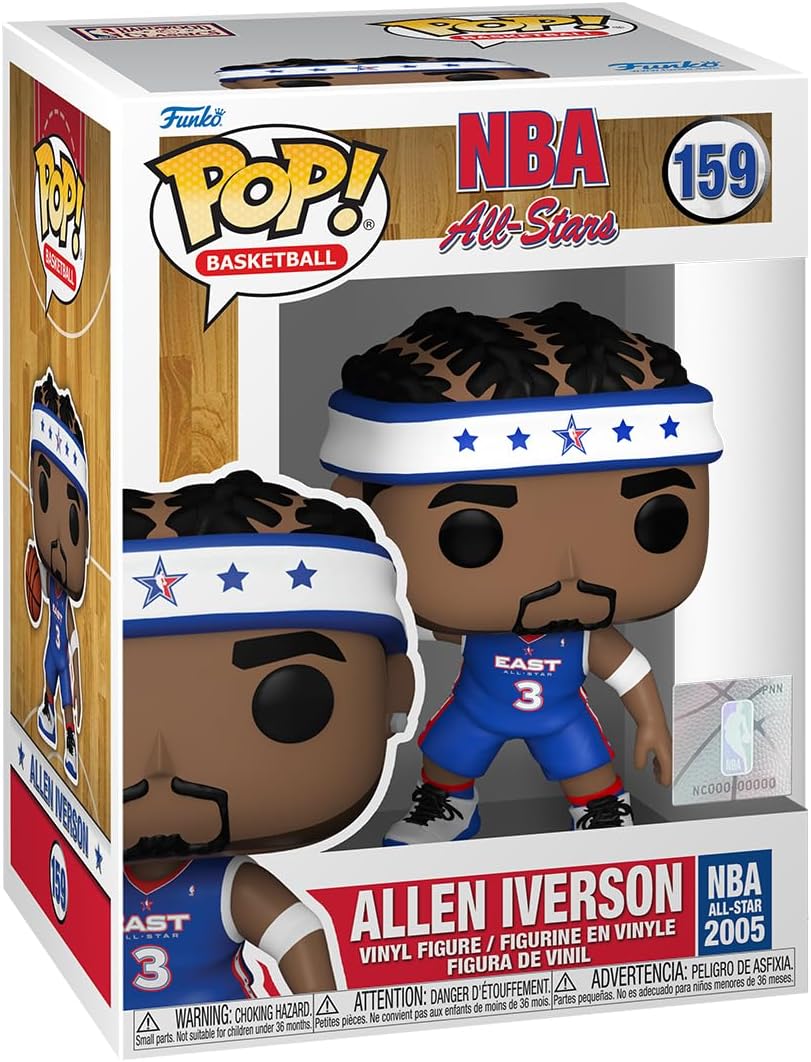 NBA: All-Stars Allen Iverson (2005) Funko Pop! Vinyl Figure #159 w/ Funko Protector