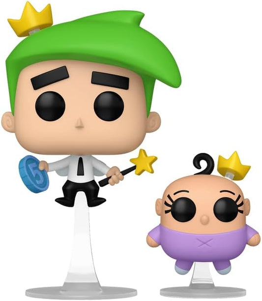 The Fairly OddParents Cosmo & Poof Funko Pop! Vinyl Figure and Buddy #1691 with Funko Protector