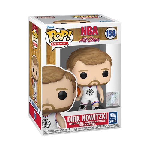 NBA: All-Stars Dirk Nowitzki (2019) Funko Pop! Vinyl Figure #158 with Funko Protector