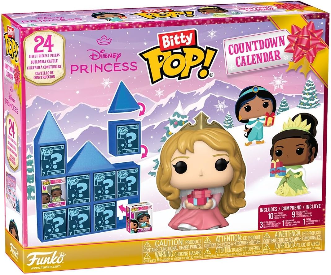 Disney Princess Funko Bitty Pop! Mini-Figure 24-Day Countdown Calendar