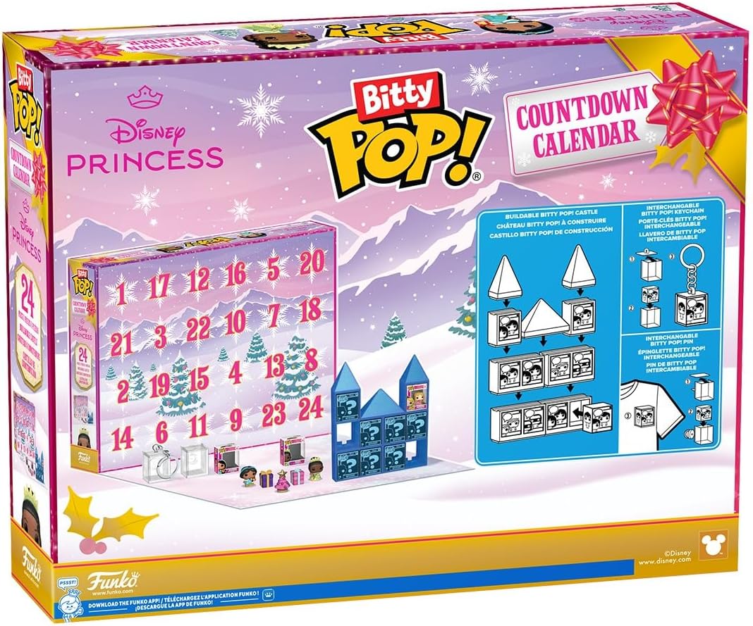 Disney Princess Funko Bitty Pop! Mini-Figure 24-Day Countdown Calendar