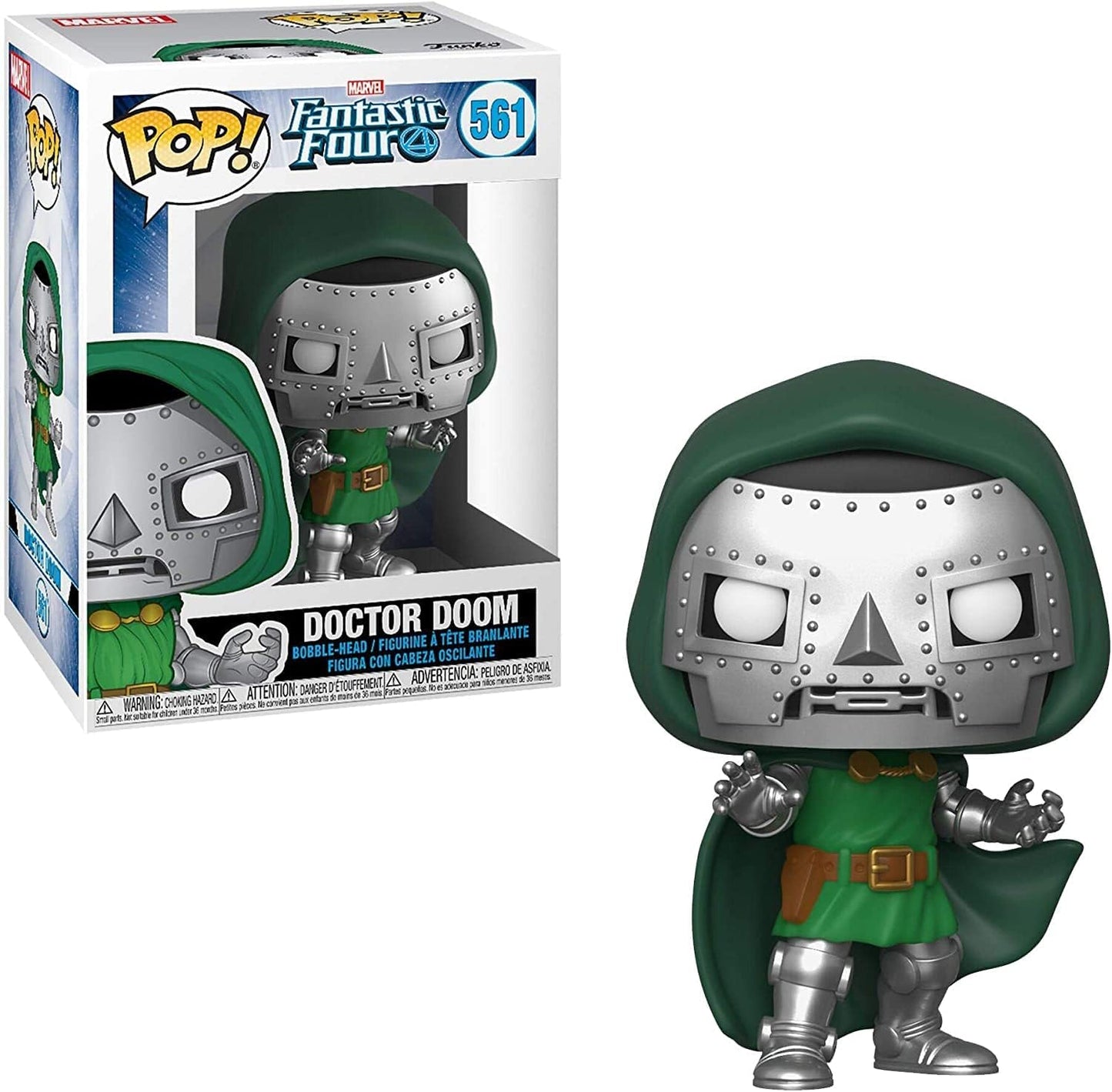Fantastic Four Doctor Doom Funko Pop! Vinyl Figure #561 with Funko Protector