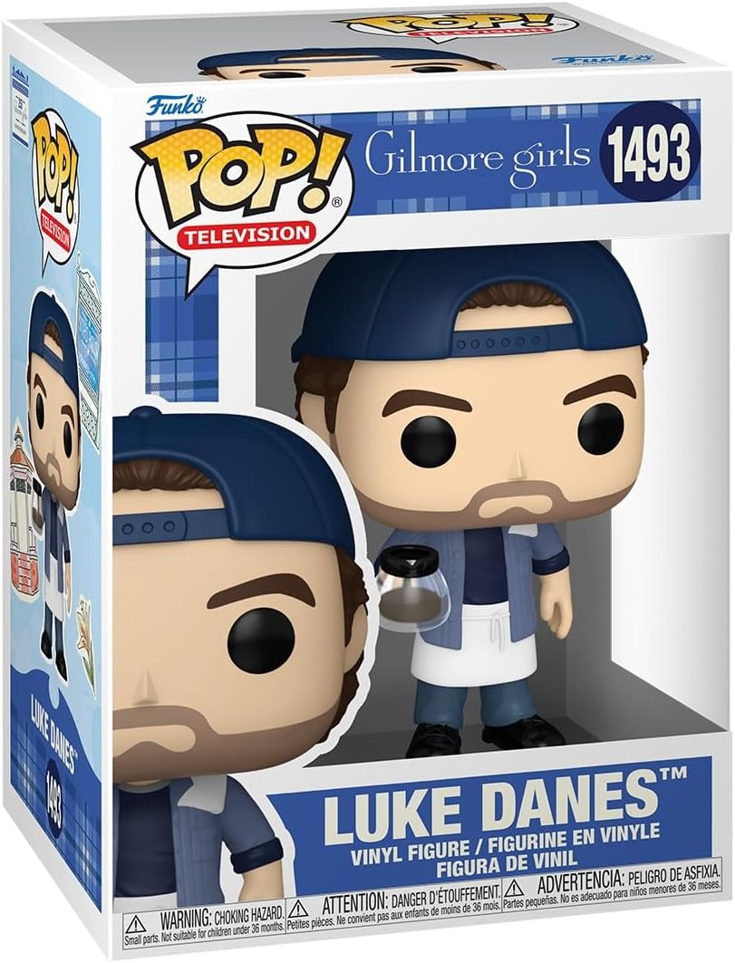 Gilmore Girls 25th Anniversary Luke Danes with Coffee Pot Funko Vinyl Figure #1493 with Funko Protector