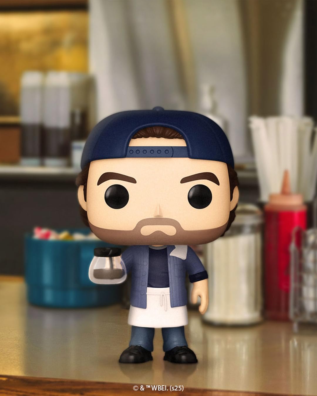 Gilmore Girls 25th Anniversary Luke Danes with Coffee Pot Funko Vinyl Figure #1493 with Funko Protector