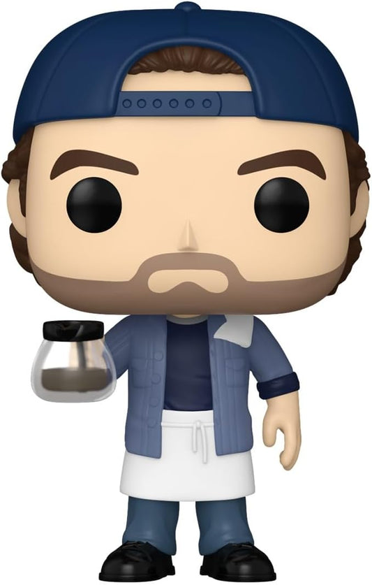 Gilmore Girls 25th Anniversary Luke Danes with Coffee Pot Funko Vinyl Figure #1493 with Funko Protector