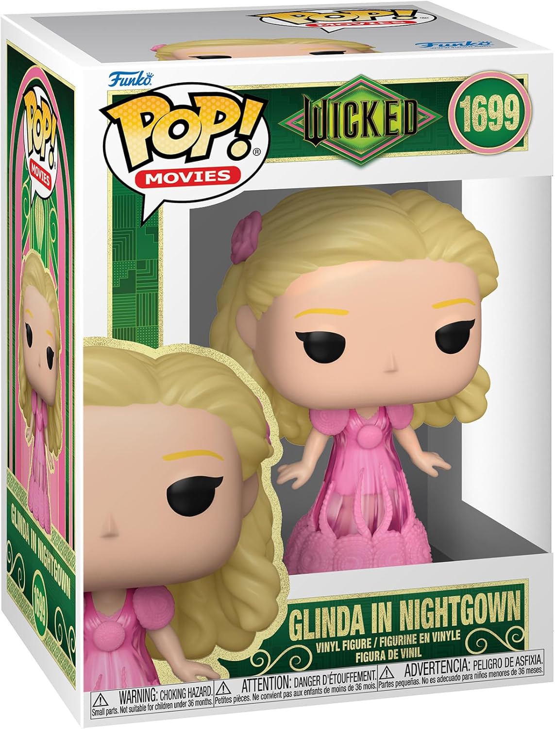 Wicked Part 1 Glinda in Nightgown Funko Pop! Vinyl Figure #1699 with Funko Protector