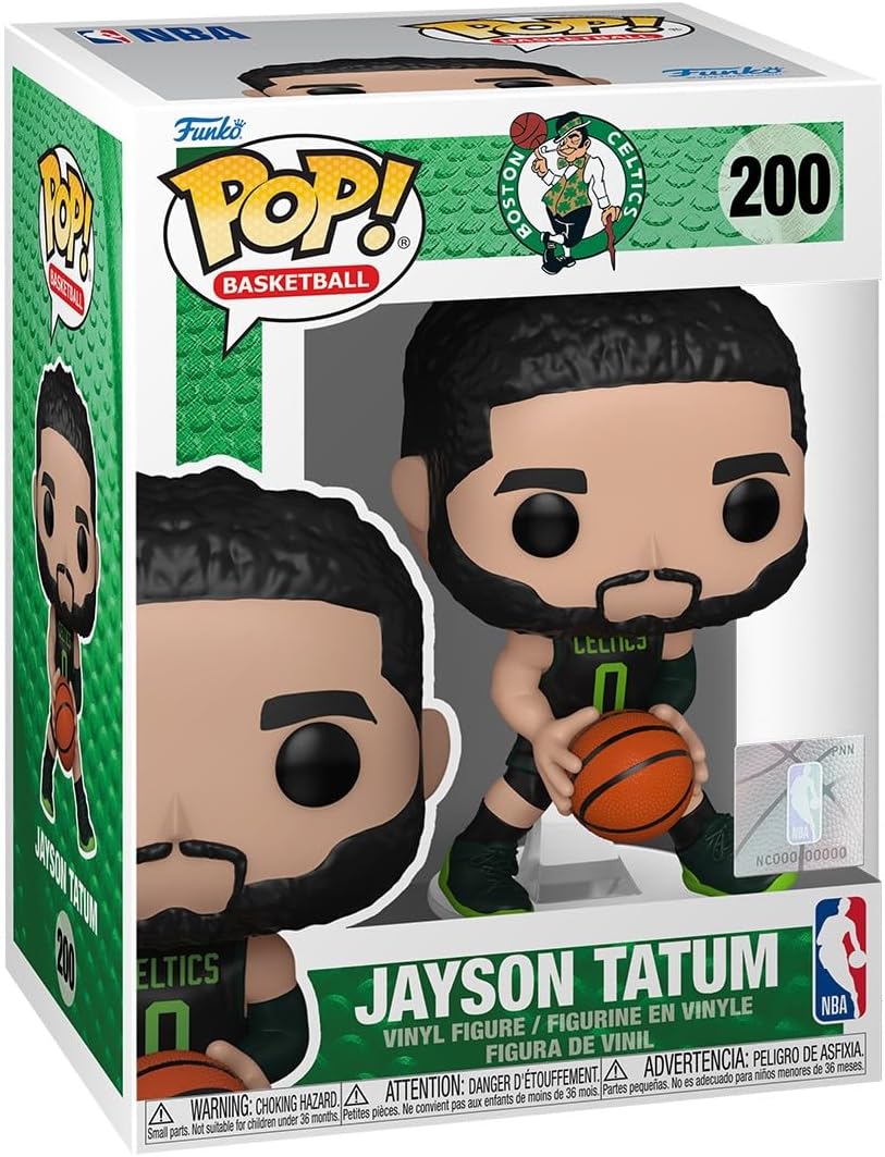 NBA Boston Celtics Jayson Tatum (City Edition 2024) Funko Pop! Vinyl Figure #200 with Funko Protector