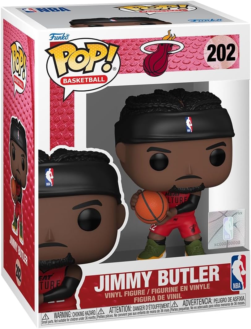 NBA Miami Heat Jimmy Butler (City Edition 2024) Funko Pop! Vinyl Figure #202 with Funko Protector