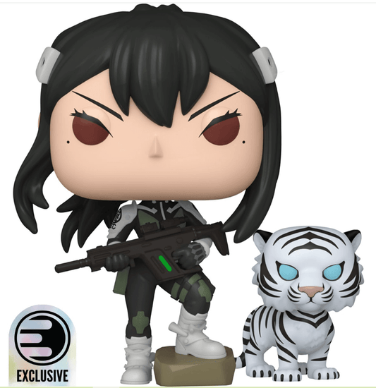 Kaiju No. 8 Mina Ashiro & Bakko Funko Pop! Vinyl Figure and Buddy #2085 - Entertainment Earth Exclusive with Funko Protector