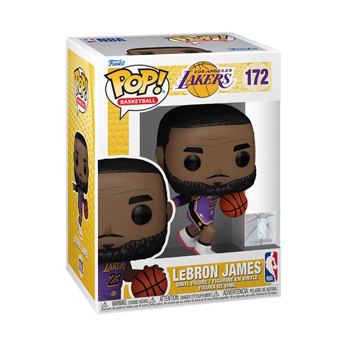 NBA LA Lakers LeBron James Funko Pop! Vinyl Figure #172 with Funko Protector