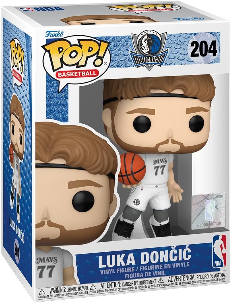 NBA Dallas Mavericks Luka Doncic (City Edition 2024) Funko Pop! Vinyl Figure #204 with Funko Protector