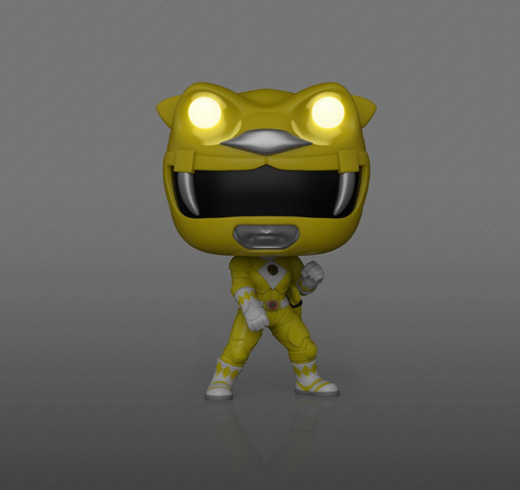 Mighty Morphin Power Rangers: The Movie Yellow Ranger Glow-in-the-Dark Funko Pop! Vinyl Figure #1781 with Funko Protector