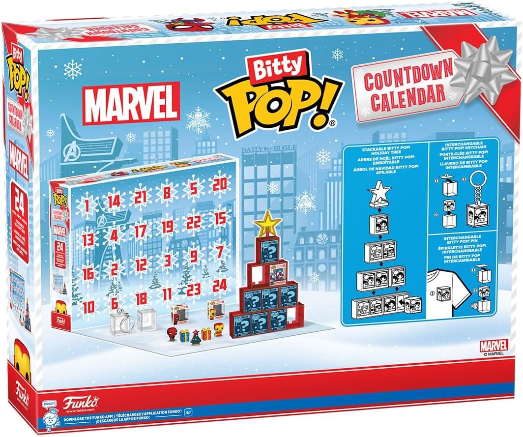 Marvel Comics Funko Bitty Pop! Mini-Figure 24-Day Countdown Calendar