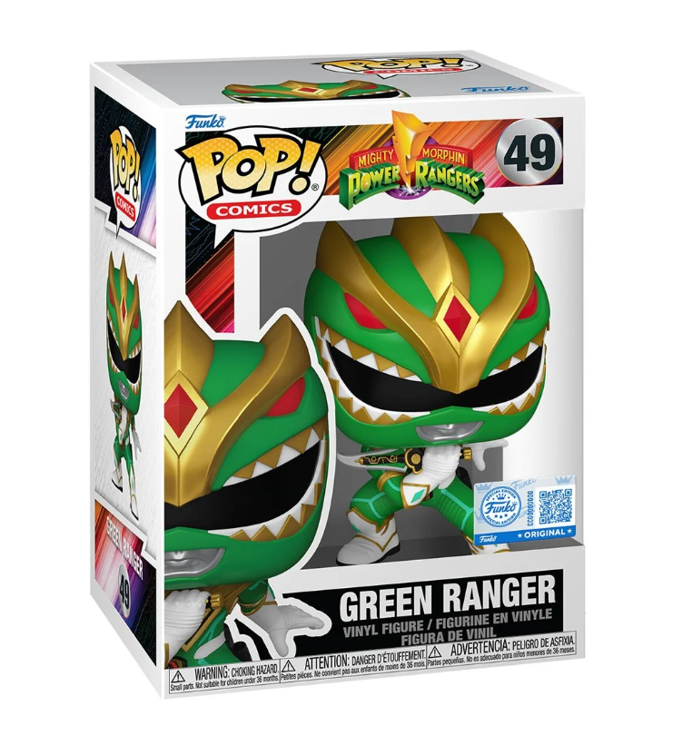 Mighty Morphin Power Rangers Green Ranger Funko Pop! Vinyl Figure #49 - Entertainment Earth Exclusive with Funko Protector