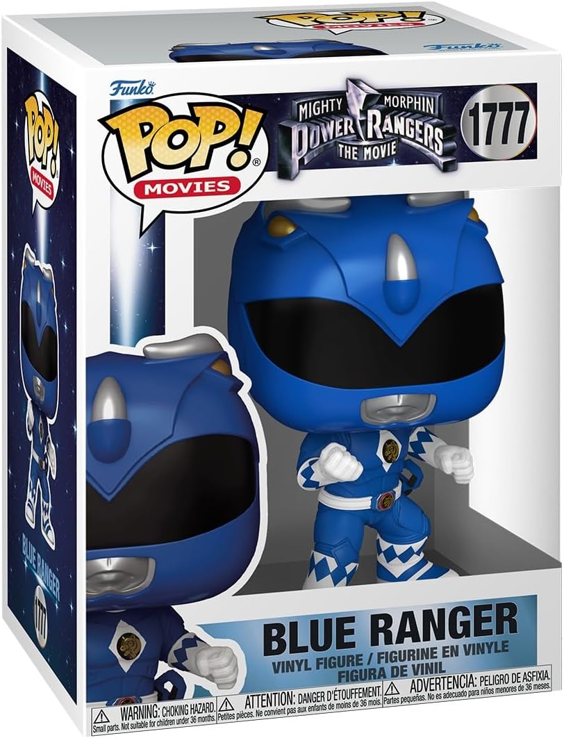 Mighty Morphin Power Rangers: The Movie Blue Ranger Funko Pop! Vinyl Figure #1777 with Funko Protector