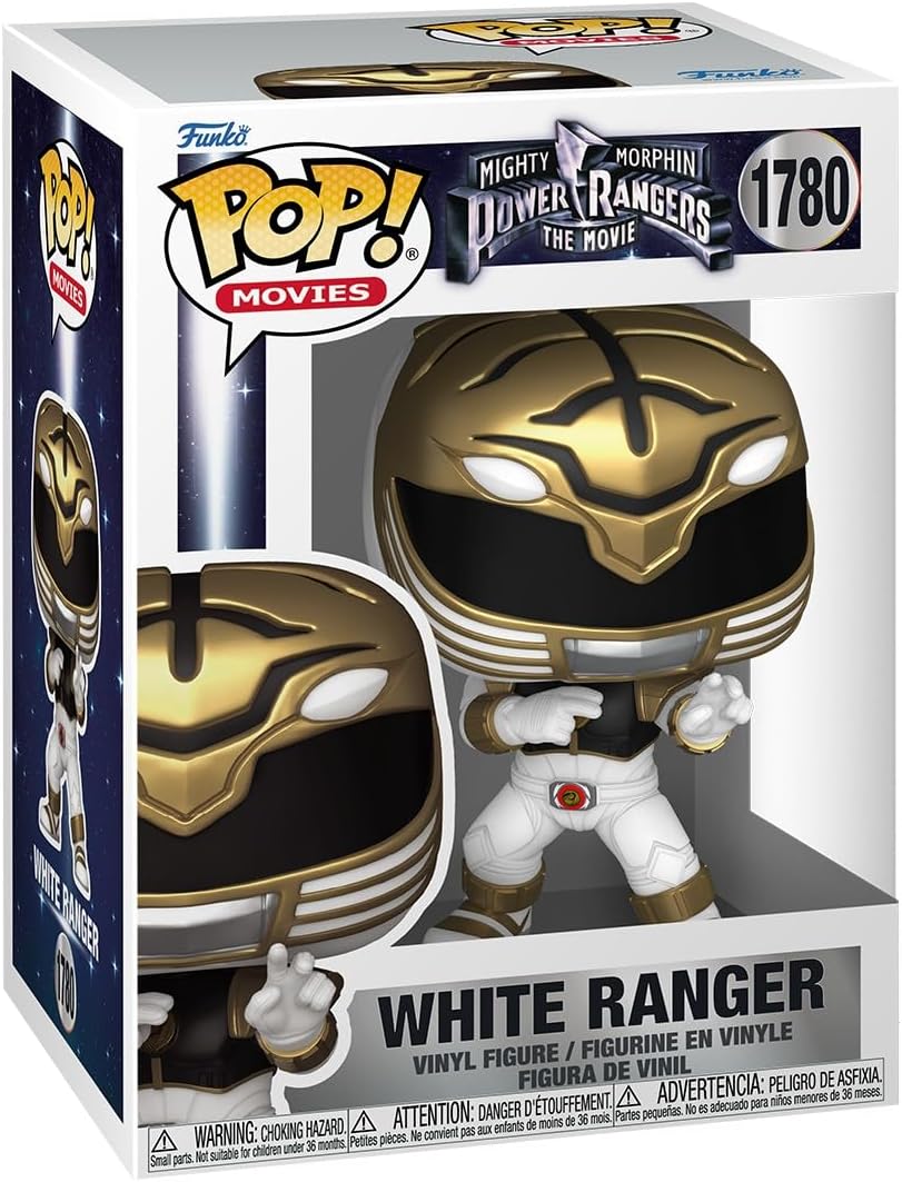 Mighty Morphin Power Rangers: The Movie White Ranger Funko Pop! Vinyl Figure #1780 with Funko Protector
