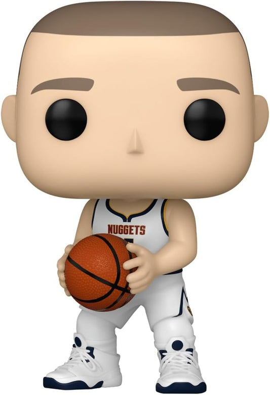 Funko POP! Basketball: Nikola Jokić (White Denver Nuggets Jersey) #183 with Funko Protector