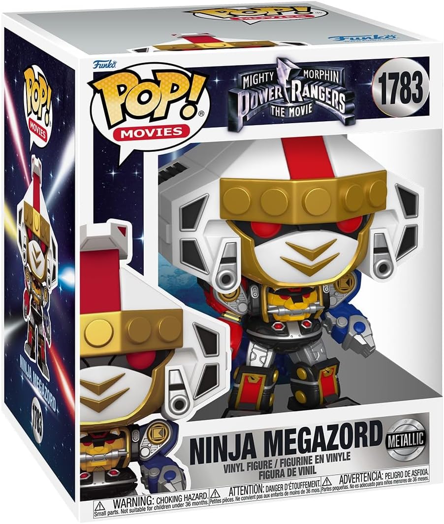 Mighty Morphin Power Rangers: The Movie Ninja Megazord Metallic Super 6-Inch Funko Pop! Vinyl Figure #1783