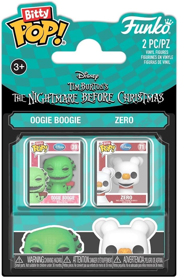 The Nightmare Before Christmas Oogie Boogie and Zero Funko Bitty Pop! Mini-Figure 2-Pack