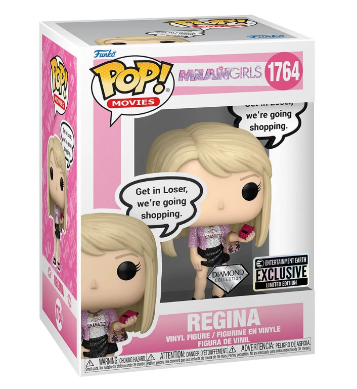 Mean Girls Regina Diamond Glitter Funko Pop! Vinyl Figure #1764 - Entertainment Earth Exclusive with Funko Protector