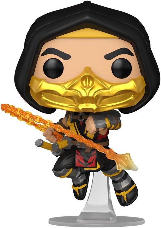 Mortal Kombat 11 Fatality Scorpion Funko Pop! Vinyl Figure #1072 with Funko Protector