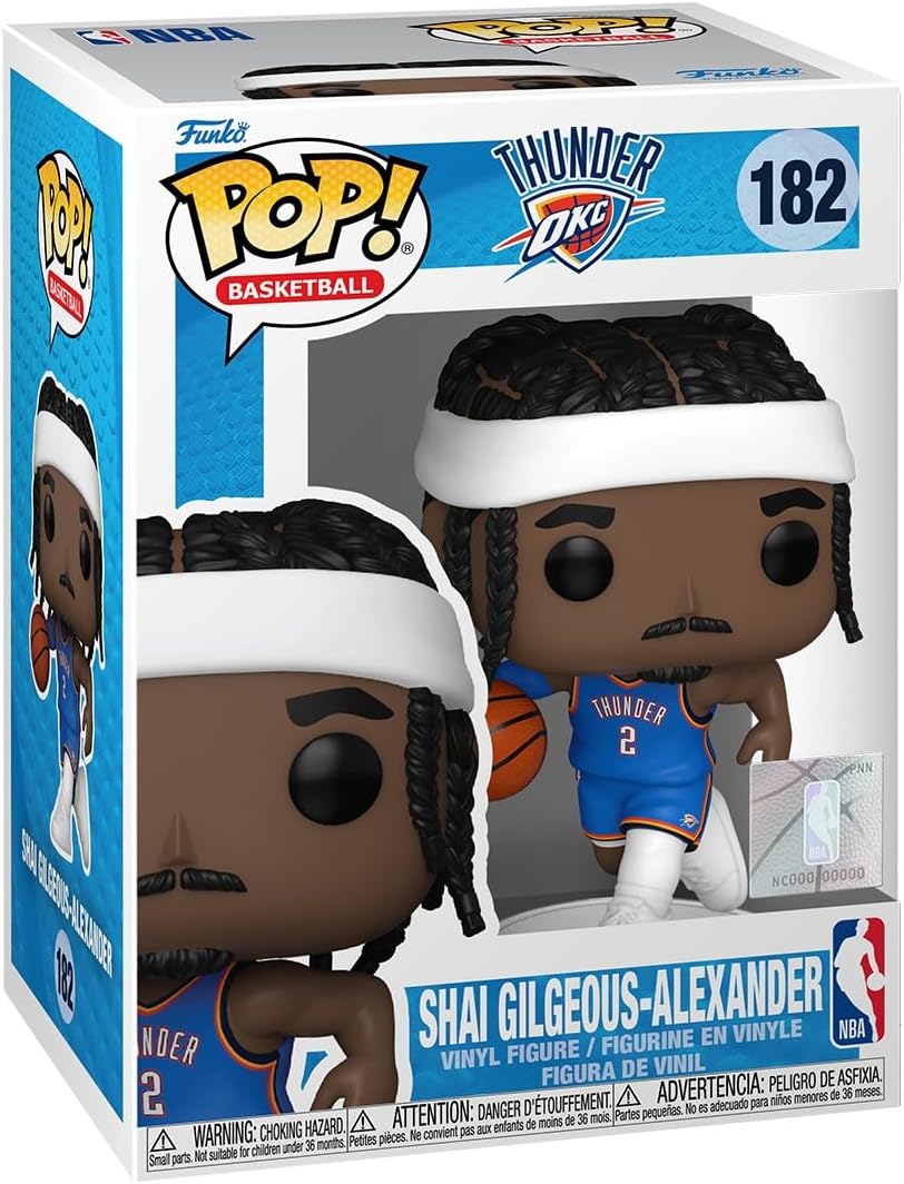 NBA Thunder Shai Gilgeous-Alexander Funko Pop! Vinyl Figure #182 with Funko Protector