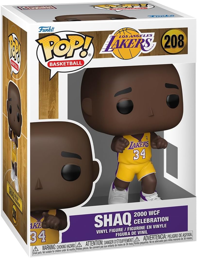 NBA Legends Lakers Shaq 2000 WCF Celebration Funko Pop! Vinyl Figure #208 with Funko Protector