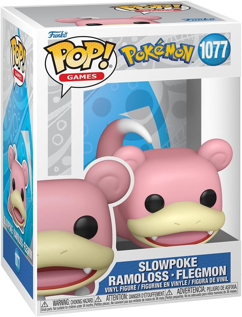 Pokemon Slowpoke Funko Pop! Vinyl Figure #1077 with Funko Protector