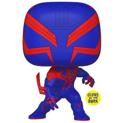 Spider-Man: Across the Spider-Verse Spider-Man 2099 Glow-in-the-Dark Pop! Vinyl Figure #1267 - Entertainment Earth Exclusive with Funko Protector