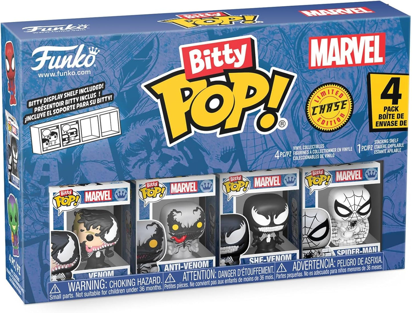 Spider-Man Venom Funko Bitty Pop! Mini-Figure 4-Pack