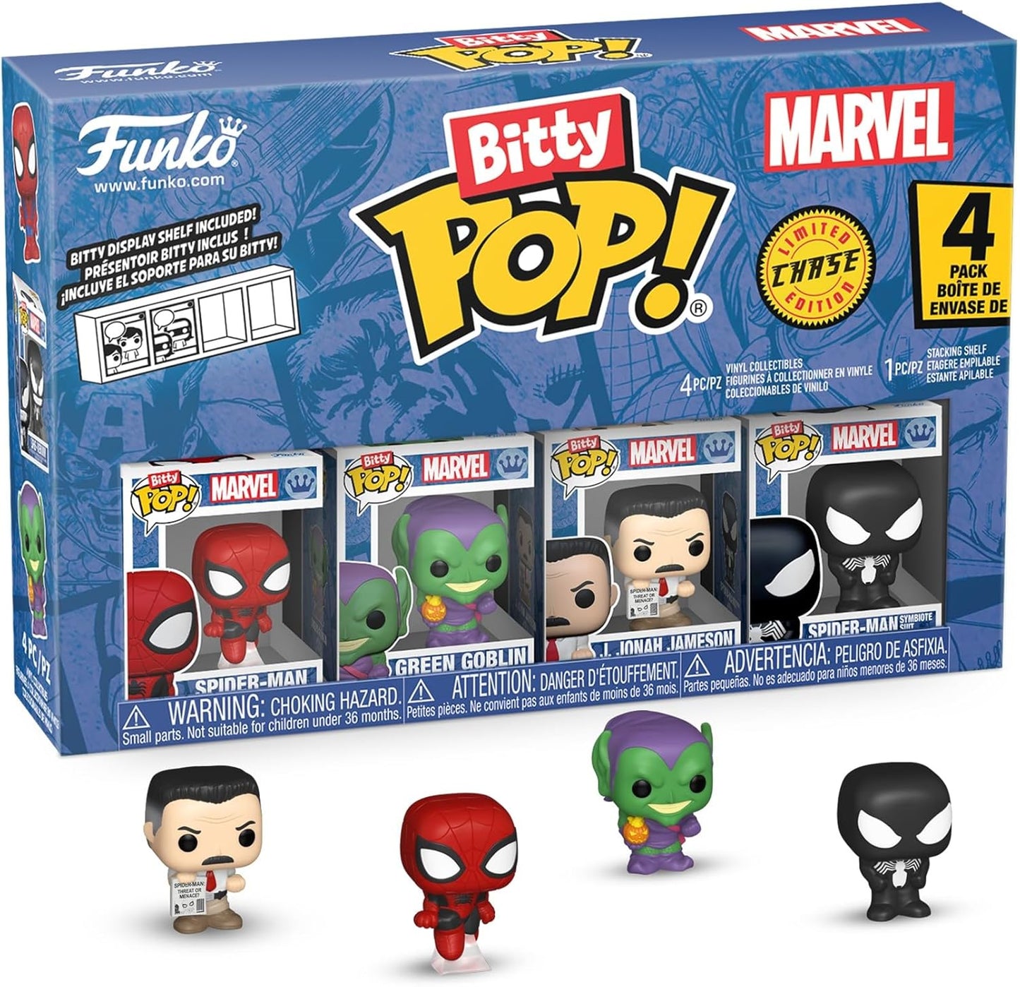 Spider-Man Funko Bitty Pop! Mini-Figure 4-Pack