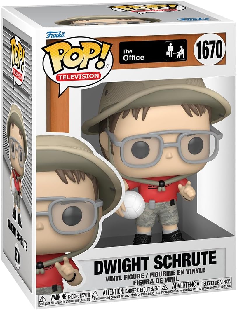 The Office Dwight Schrute with Volleyball Funko Pop! Vinyl Figure #1670 with Funko Protector