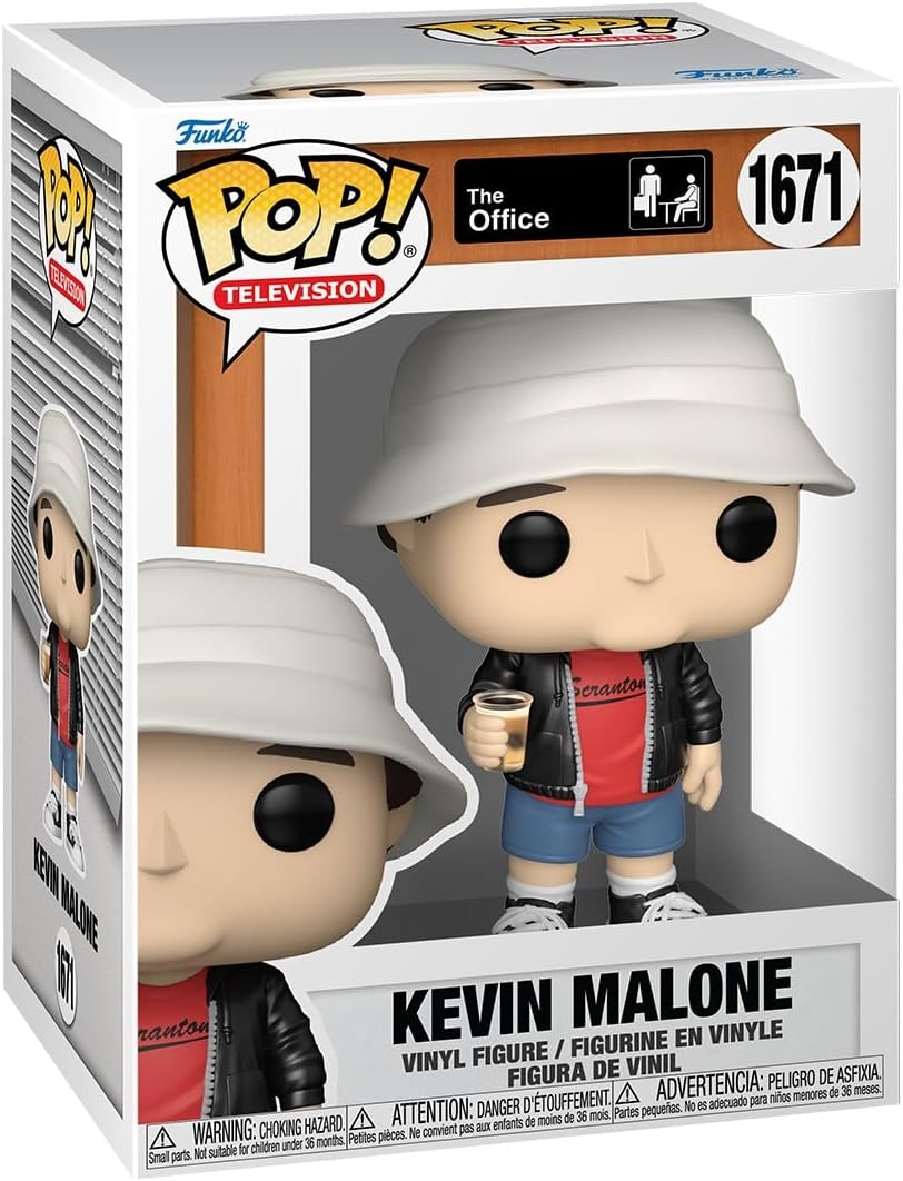 The Office Kevin Malone with Drink Funko Pop! Vinyl Figure #1671 with Funko Protector
