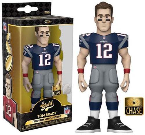 NFL Patriots Tom Brady (Home) 5-Inch Funko Gold Vinyl Figure *CHASE* (RARE)