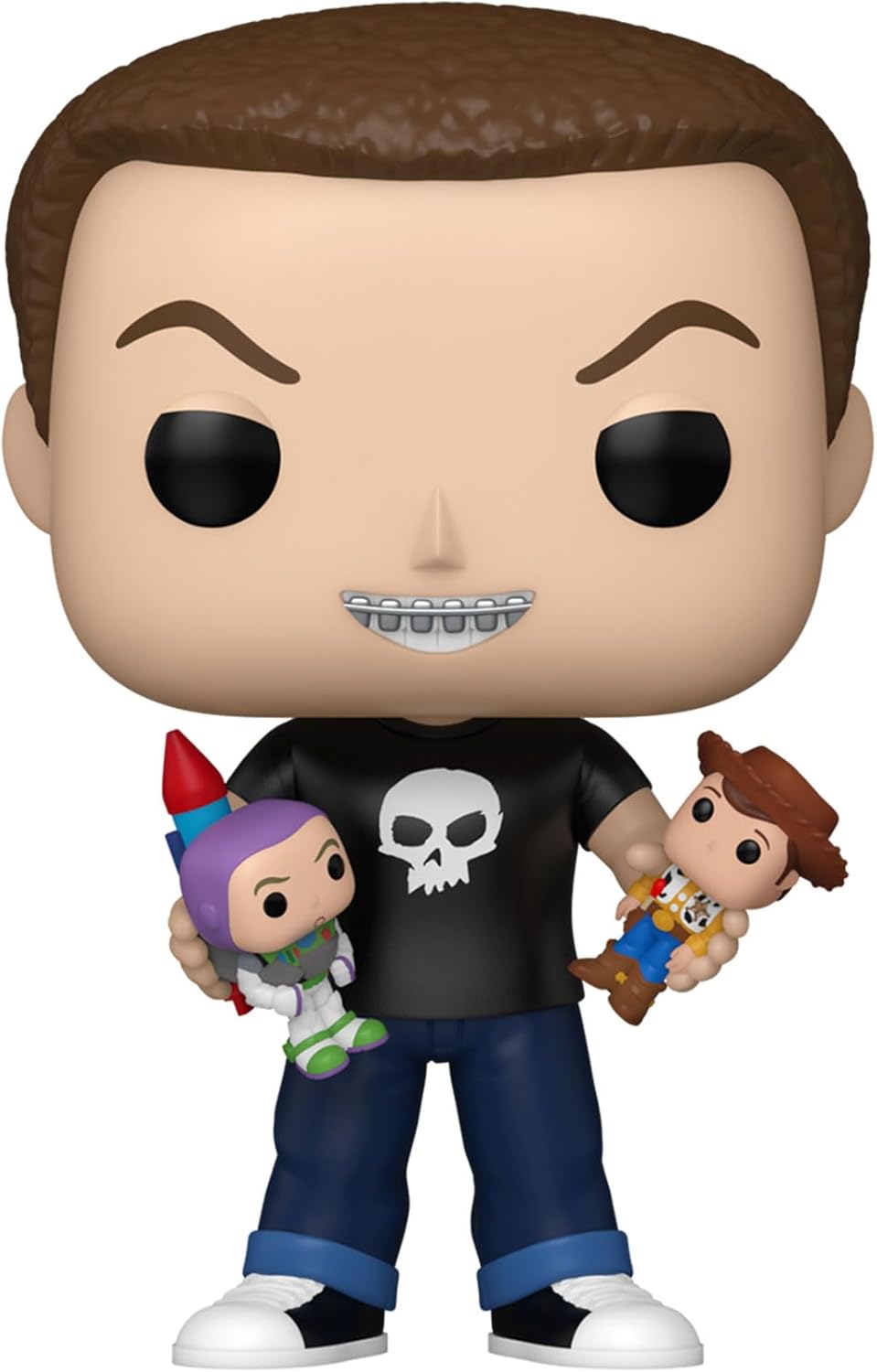 Toy Story 30th Anniversary Sid with Buzz Lightyear and Woody Funko Pop! Vinyl Figure #1598- Specialty Series with Funko Protector