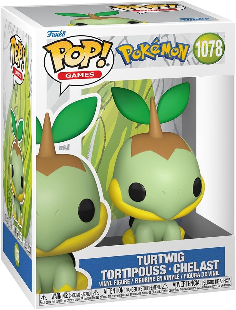 Pokemon Turtwig Funko Pop! Vinyl Figure #1078 with Funko Protector